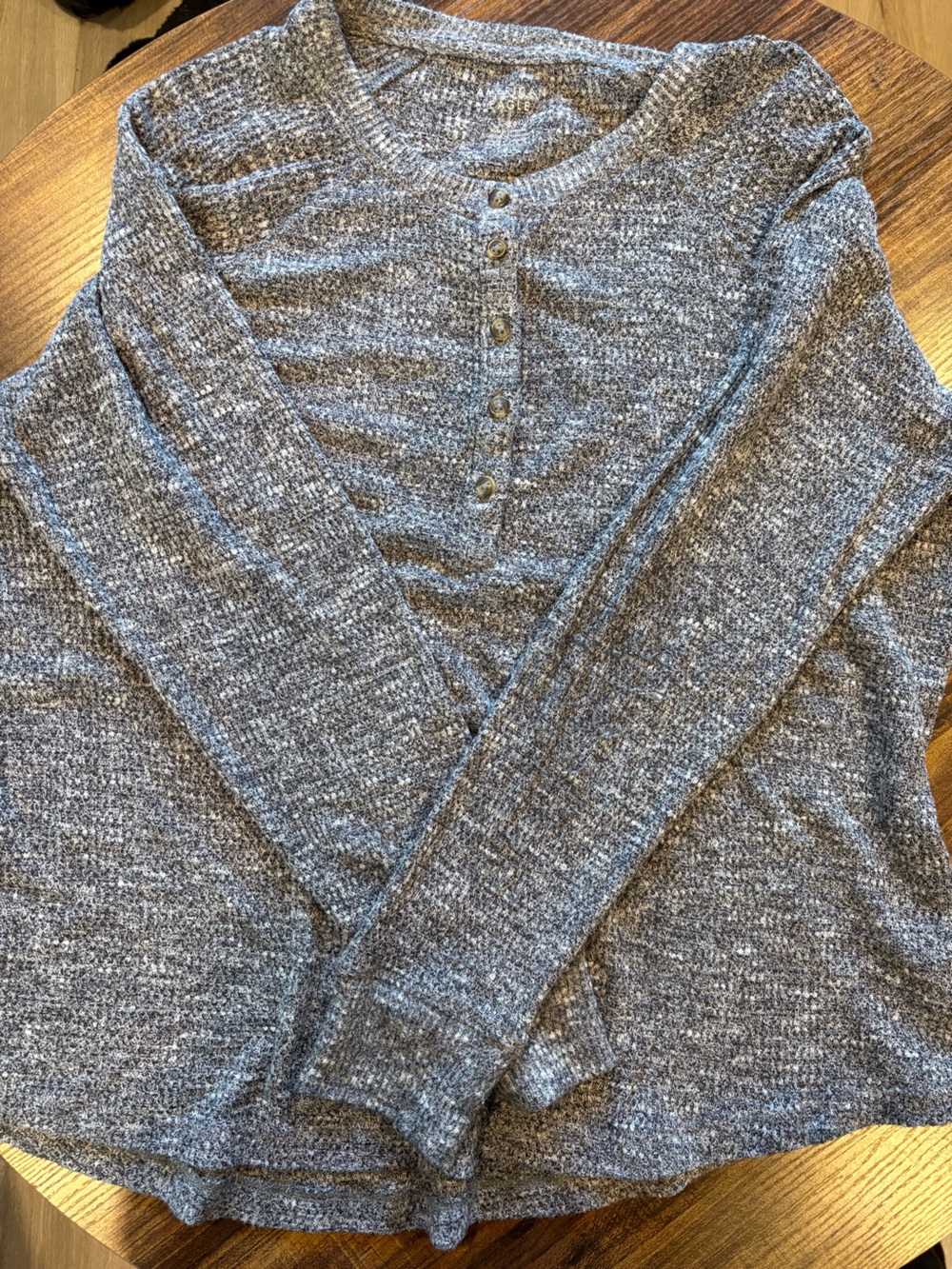 American Eagle Gray Marled Knit Cardigan